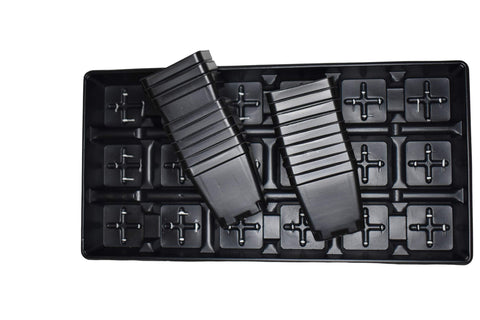 Landmark Plastics set of 3 trays with 54 pots for seed starting efficiency.