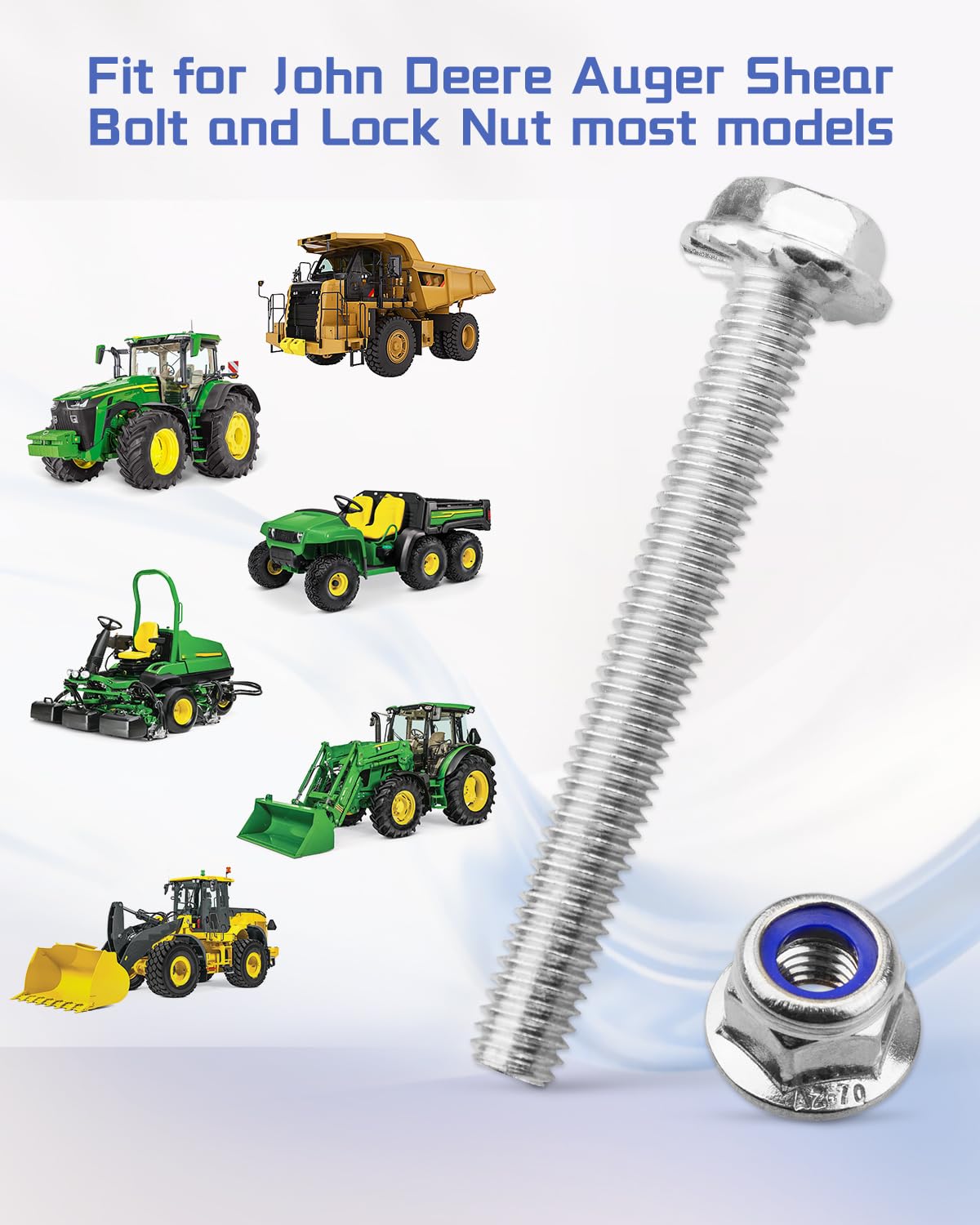 LANDSIN lock nuts for the auger kit ensure secure, durable connections.