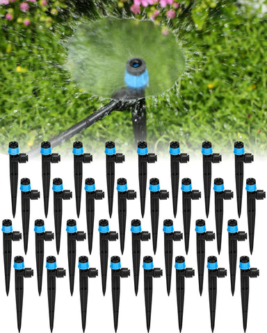 Landtouch 36-pack emitters with adjustable 360° spray for precise irrigation.