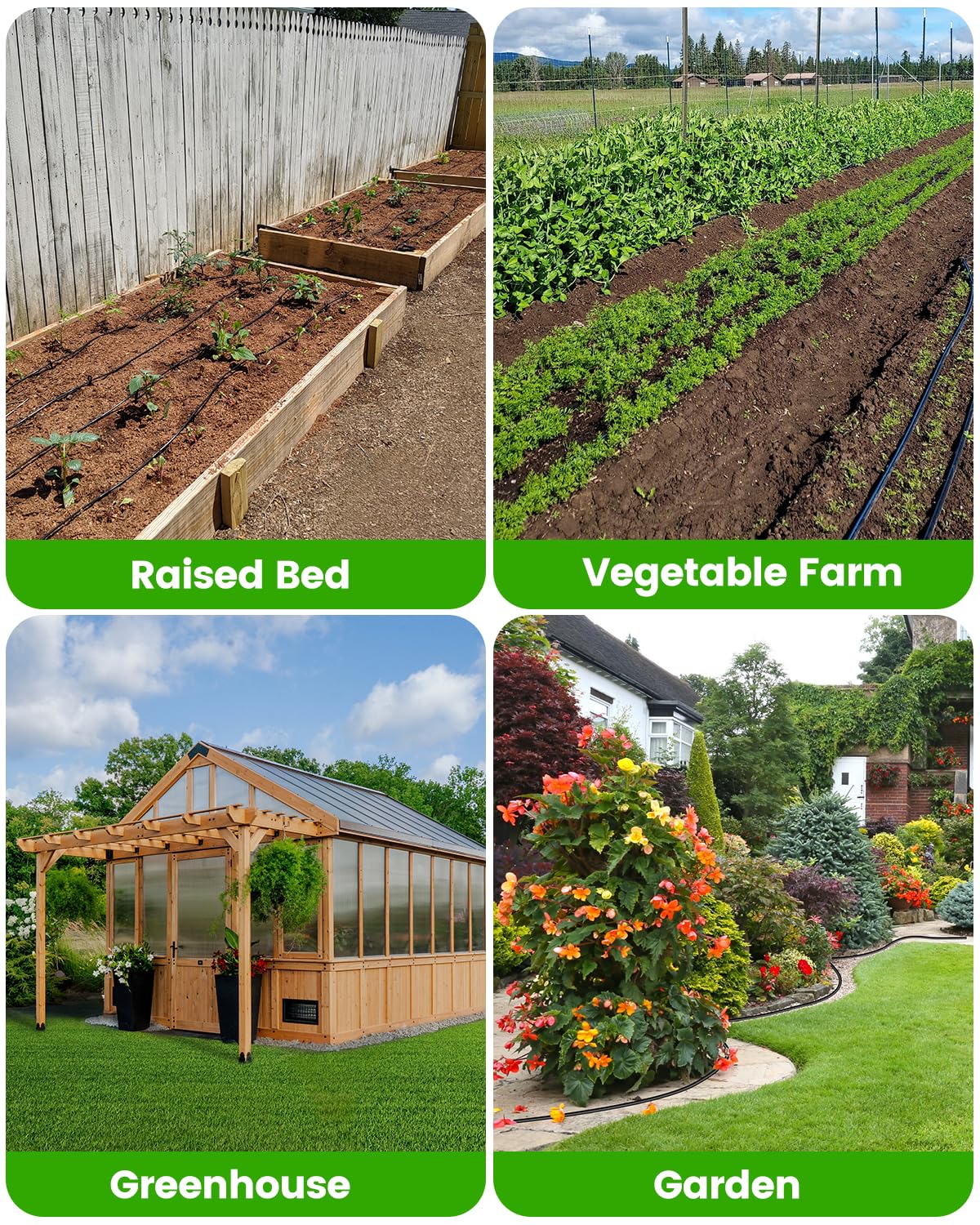 Landtouch UV-resistant material provides durable performance in outdoor irrigation.