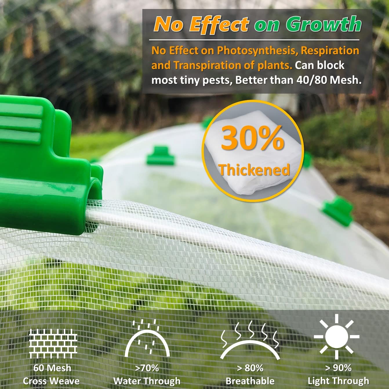 LANEVAN 2-4ft raised beds shield from birds and pests while remaining discreet