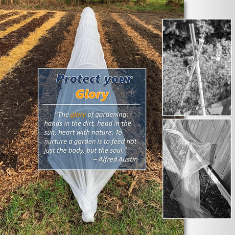 LANEVAN six-hoops-2-4ft-bed-compatibility for flexible garden protection.