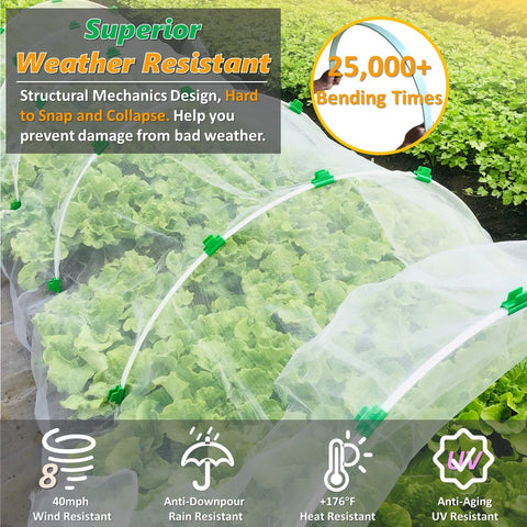 LANEVAN weather-resistant design withstands rain sun and wind to protect crops