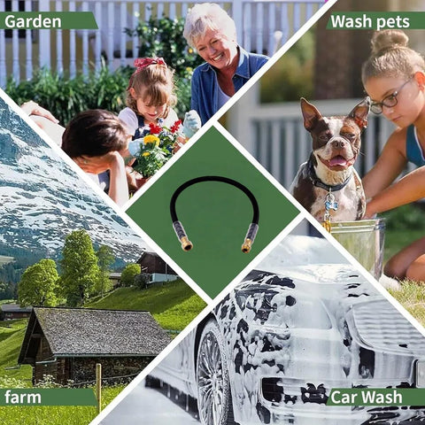 LANGARA heavy-duty hose ideal for watering, washing, and yard cleanup tasks.
