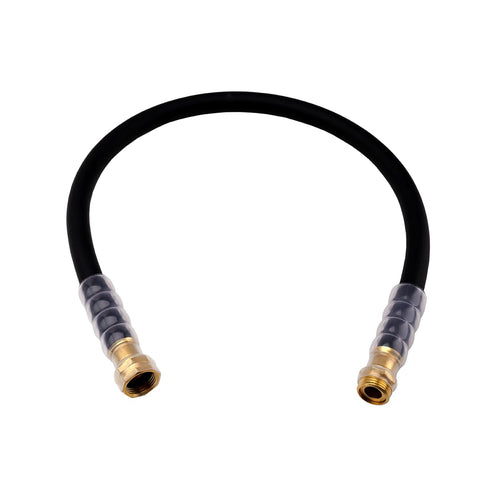 LANGARA heavy-duty garden hose with transparent swivel-handle for quick connections.