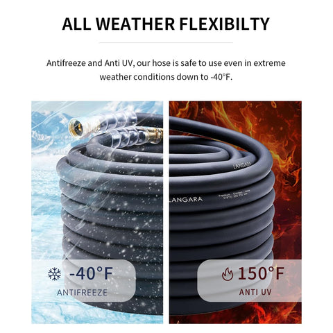 All-weather LANGARA hose handles hot and cold water