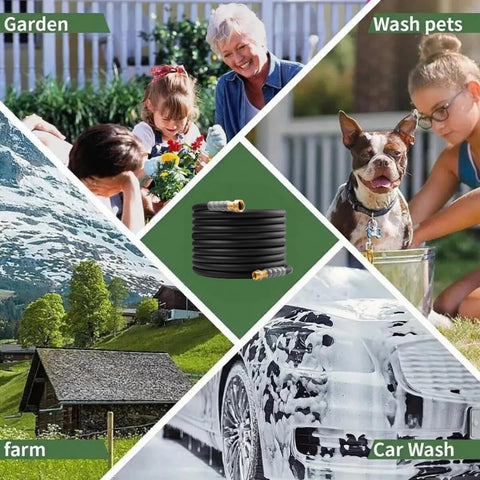 Langara hot and cold water compatibility supports garden chores and car care.