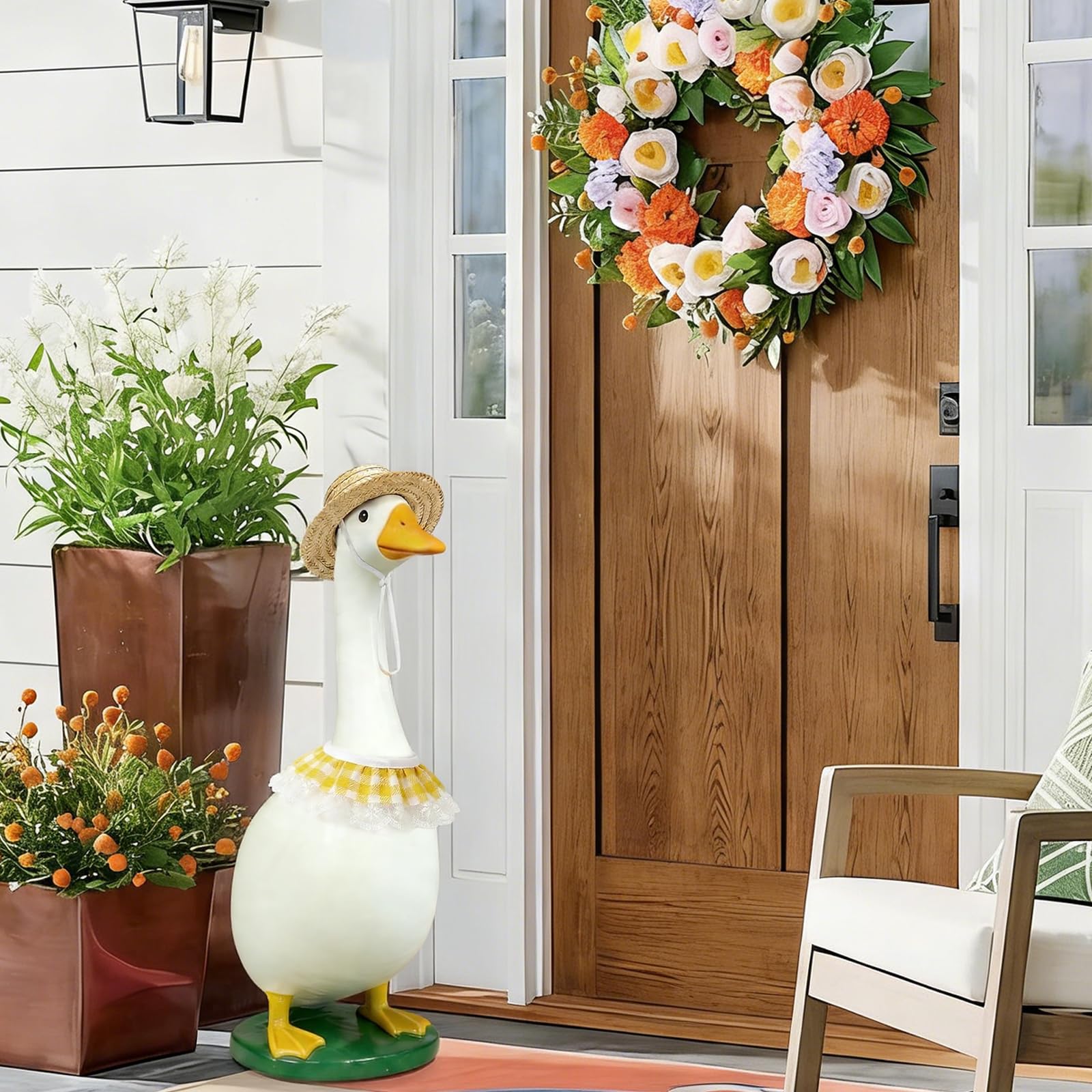 LANGFON goose outfit weatherproof fabric maintains color in outdoor conditions