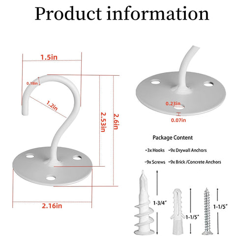 LangPu brick wall hooks hold over 50 pounds for sturdy hanging.