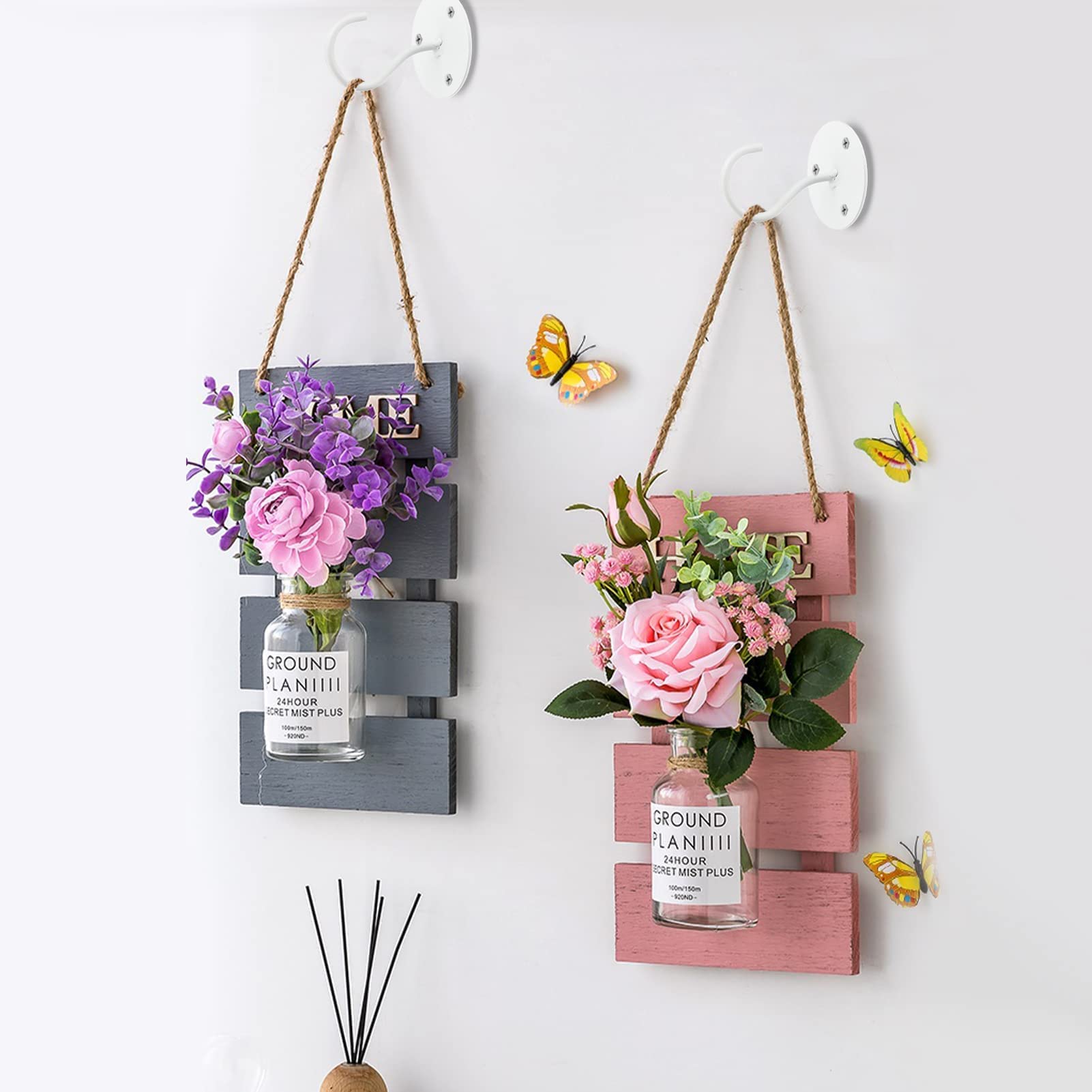 LangPu hooks suspend planters for tidy indoor garden spaces.