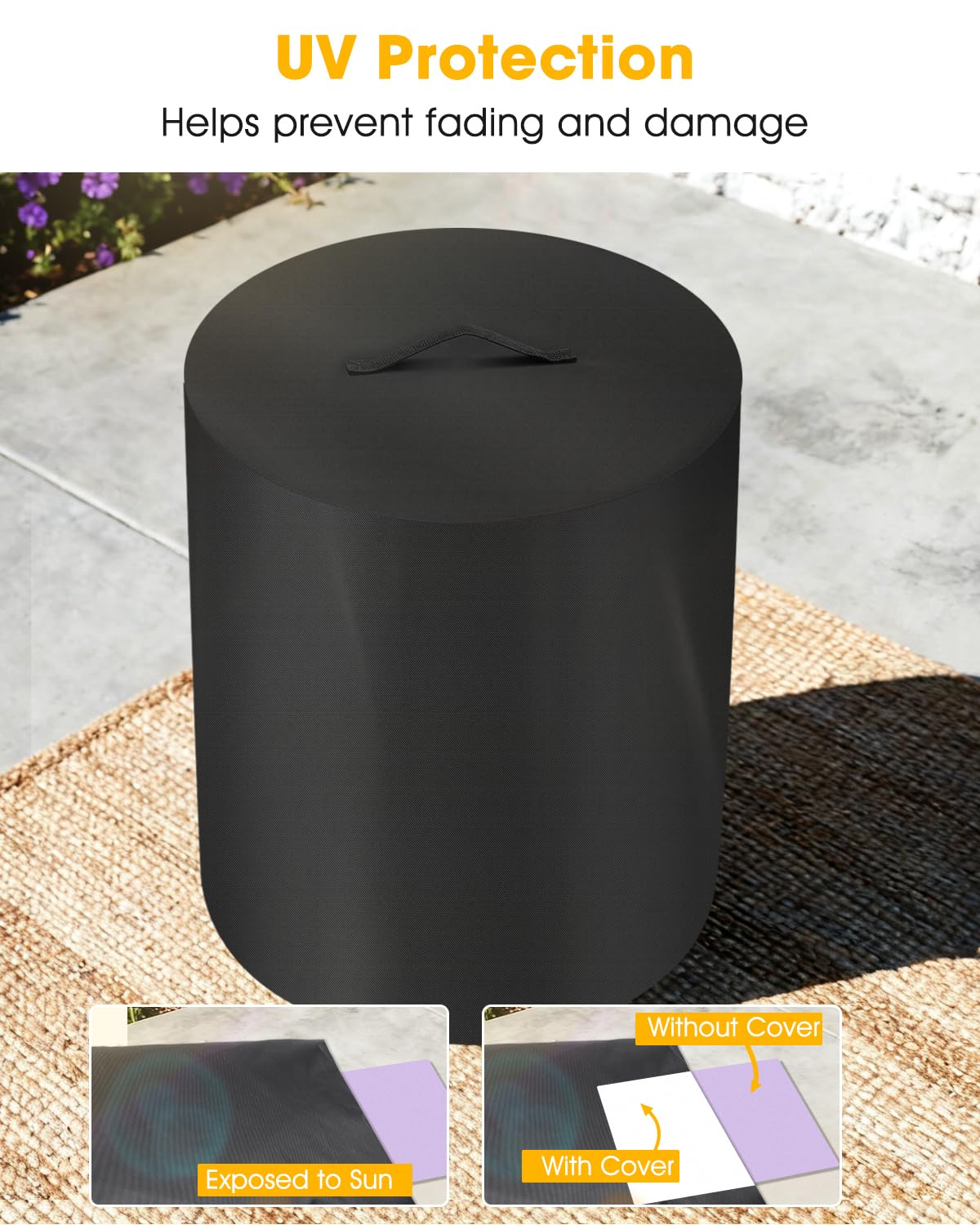 LANGZIHT Ninja Fireside360 cover dual drawstring hem cinches securely
