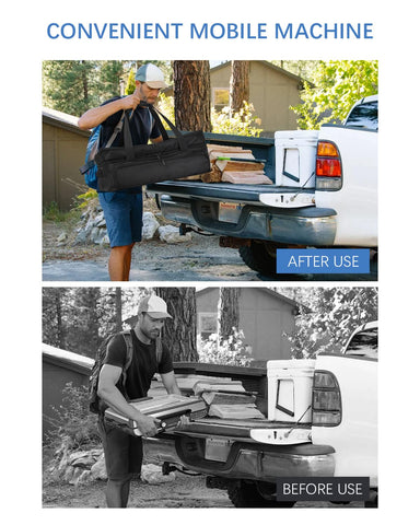 LANGZIHT Ninja Sizzle Pro XL GX101 interior compartment keeps tools tidy.