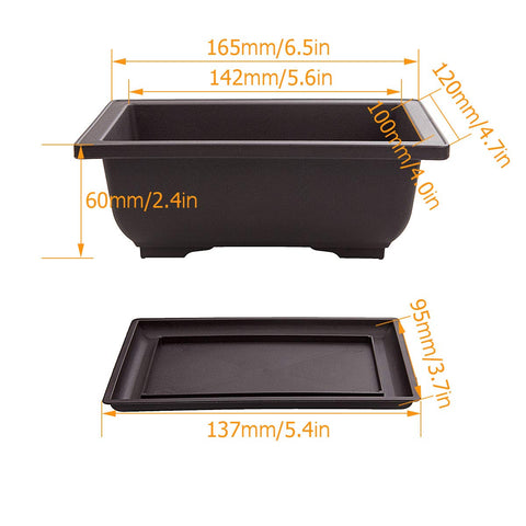 LANIAKEA bonsai pot with mesh drainage system for healthier watering and reduced overwatering risk.