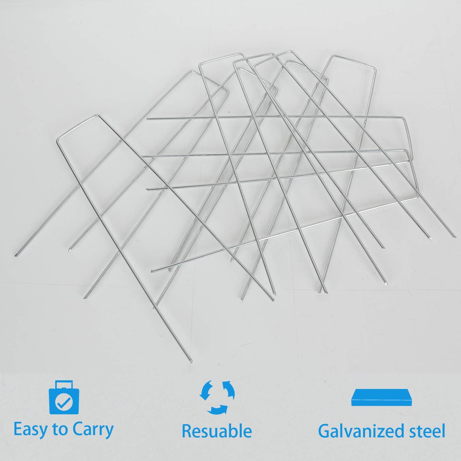 LANIAKEA galvanized steel stakes demonstrating durability for outdoor use.
