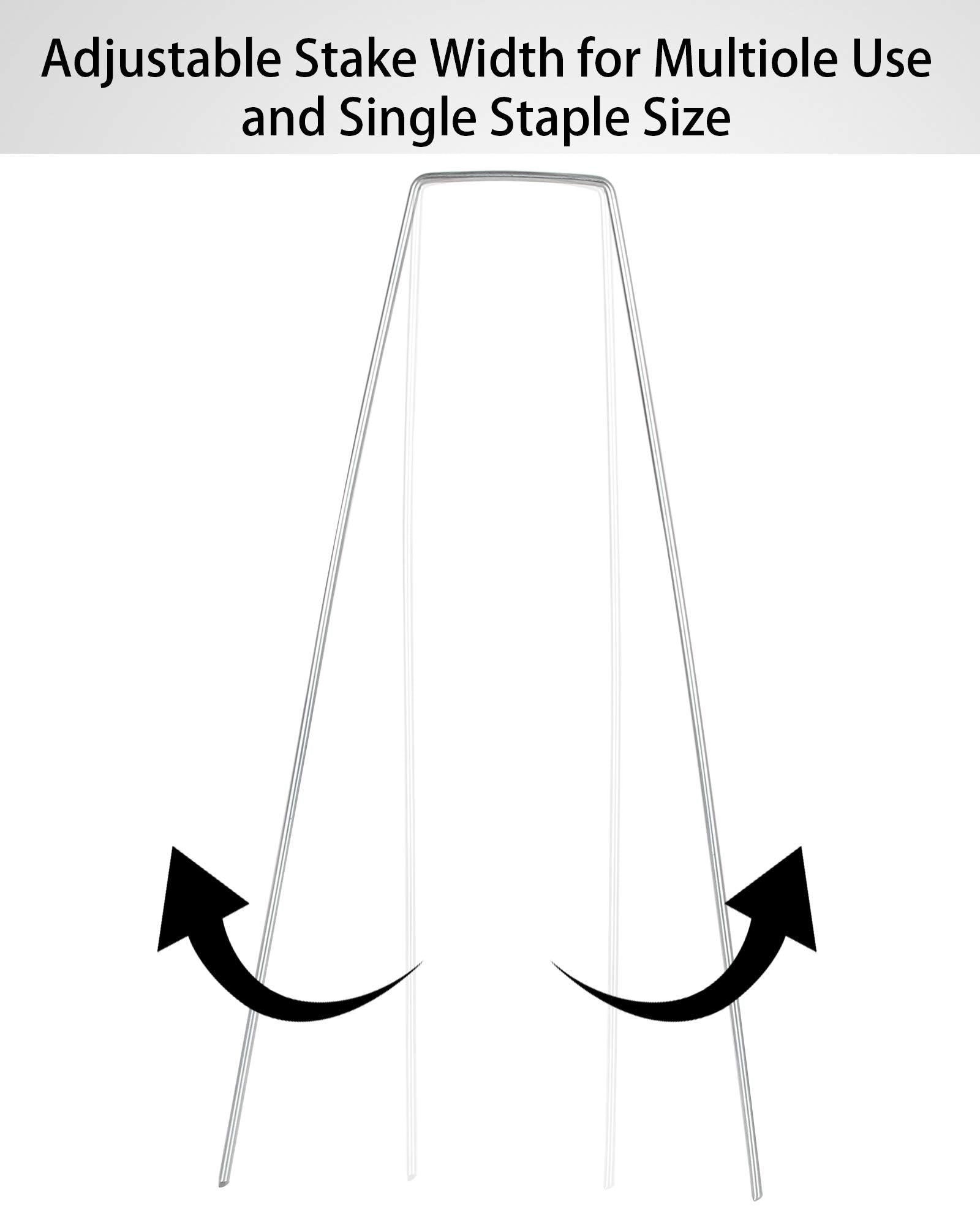 LANIAKEA garden stakes with sharp ends ease installation into soil and plastic.