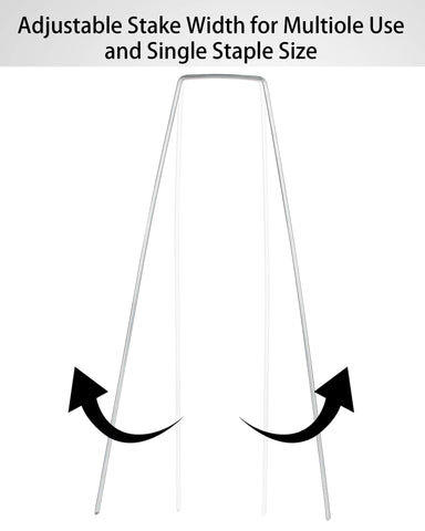 LANIAKEA garden stakes with sharp ends ease installation into soil and plastic.