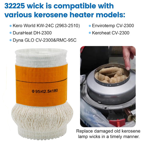 LANJGJIAYAN premium wick uses cotton and glass fiber for stronger absorption.