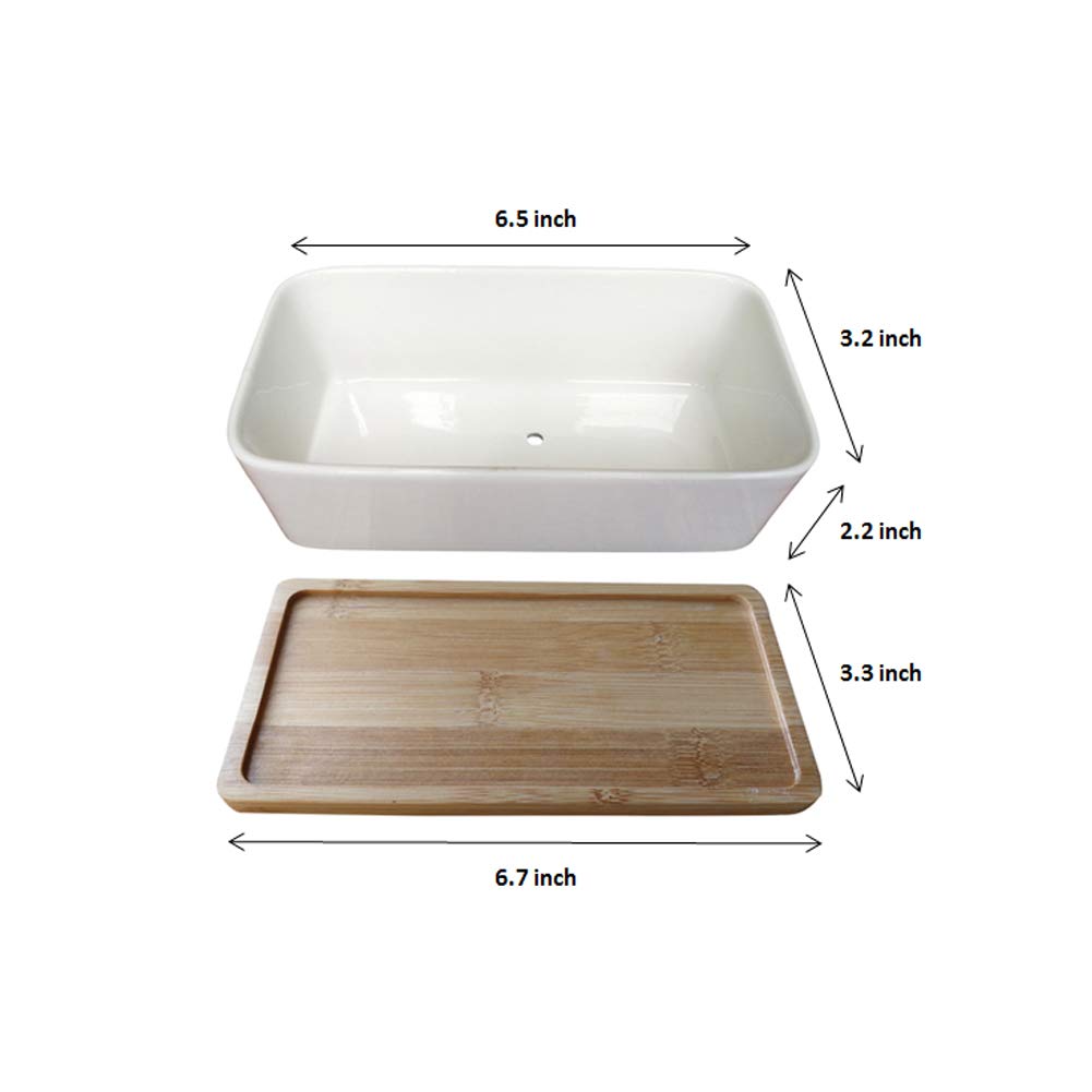 LANKER rectangle planter bottom drainage hole detail for plant health.