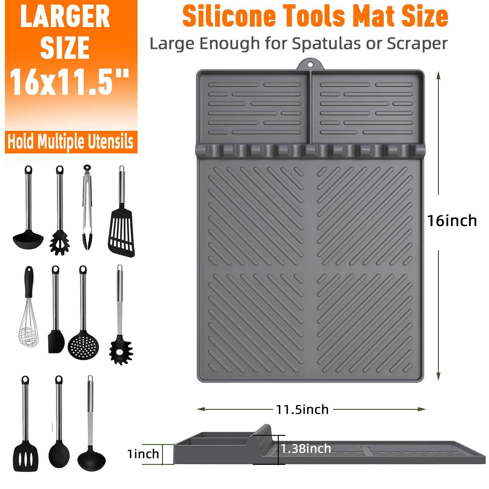 lanlw silicone grill mat is dishwasher safe for quick cleanup