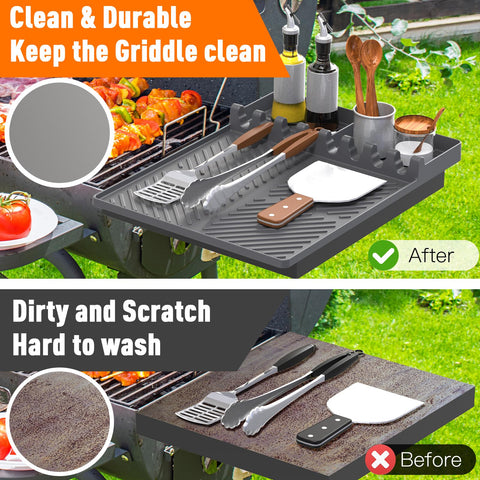 lanlw heat resistant grill mat protects counters during cooking