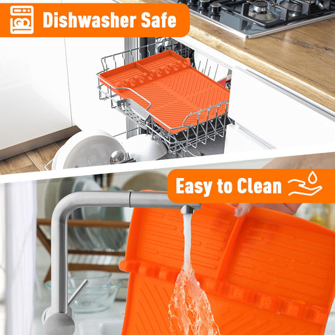 lanlw mat is heat resistant and easy to clean after cookouts.