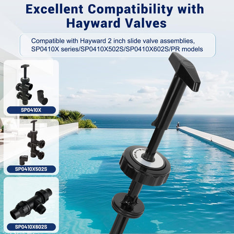 Easy-install slide valve assembly for quick pool maintenance.