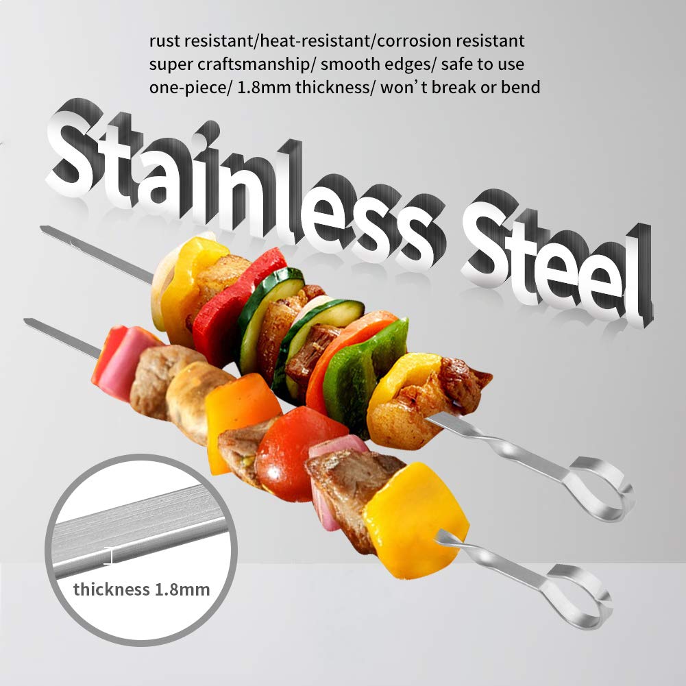 LANNEY skewers with angled tips for easy piling without splintering.