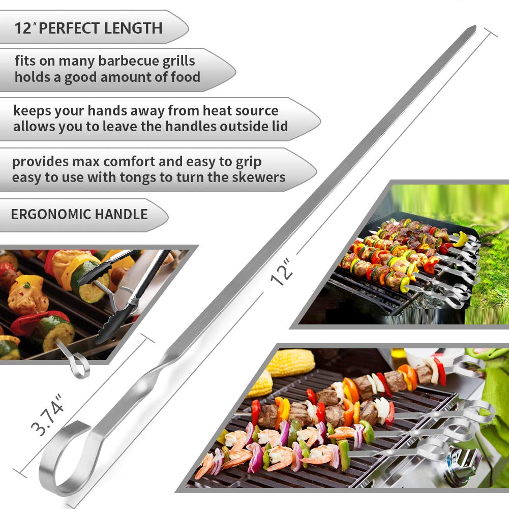 LANNEY reusable kebab skewers are easy to clean after use.