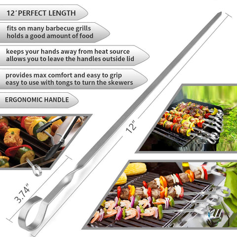 LANNEY reusable kebab skewers are easy to clean after use.