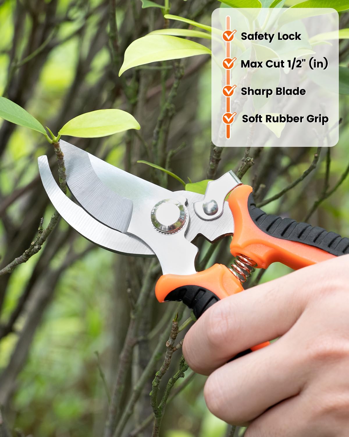 LANNIU hand rake demonstrating ergonomic design reducing wrist fatigue.