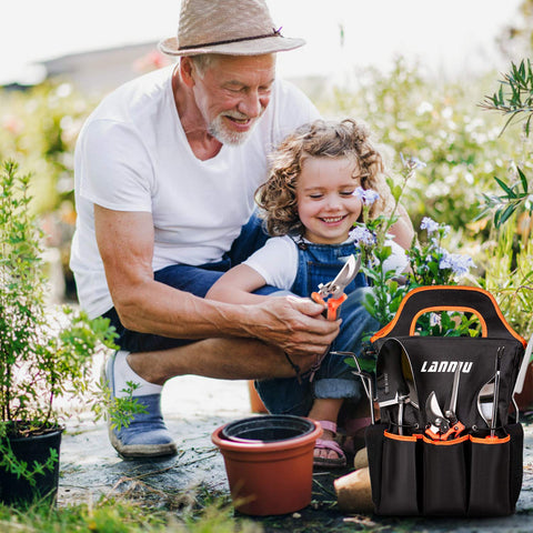 LANNIU pruning shears with sharp blades for healthy plant growth.