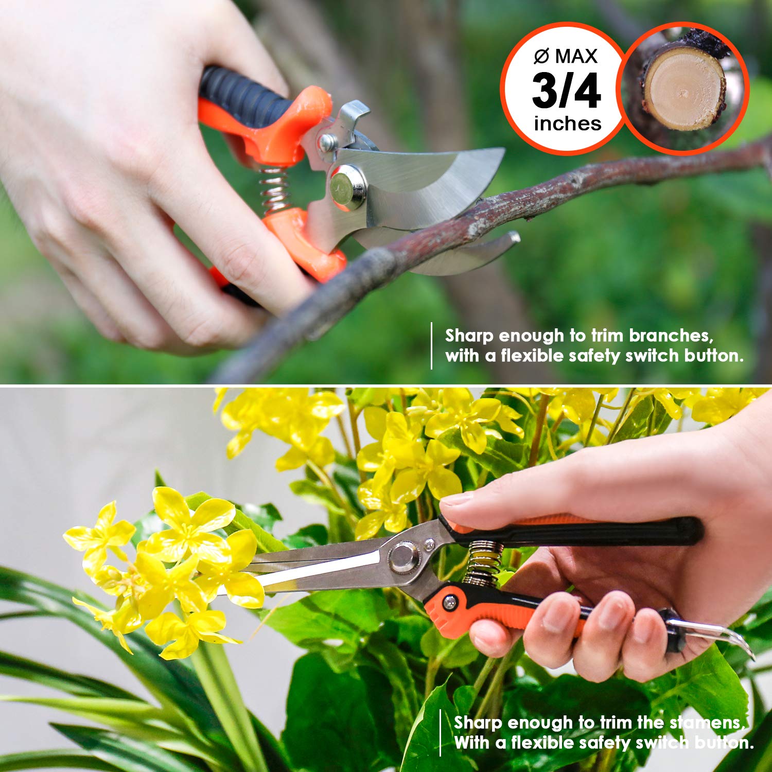 LANNIU transplanter trowel ideal for precise planting in beds.