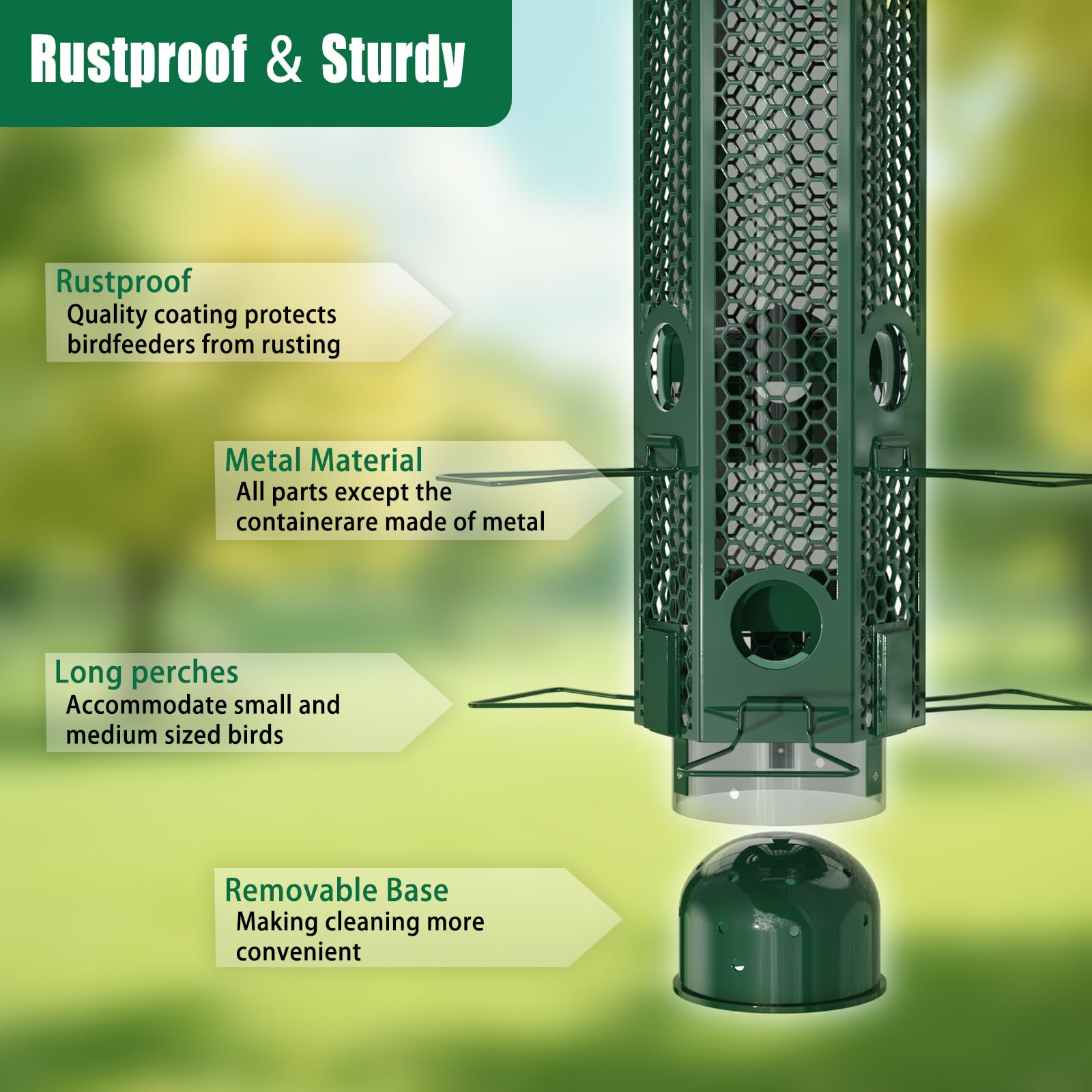 Lannso clear seed tube view highlights 3 lb capacity.