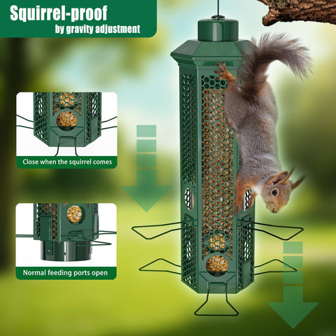 Lannso spring-trigger mechanism close-up shows squirrel protection in action.