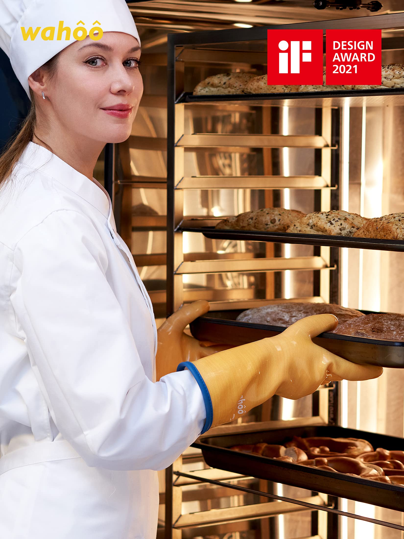 Oven and baking tasks with reliable grip and heat protection.