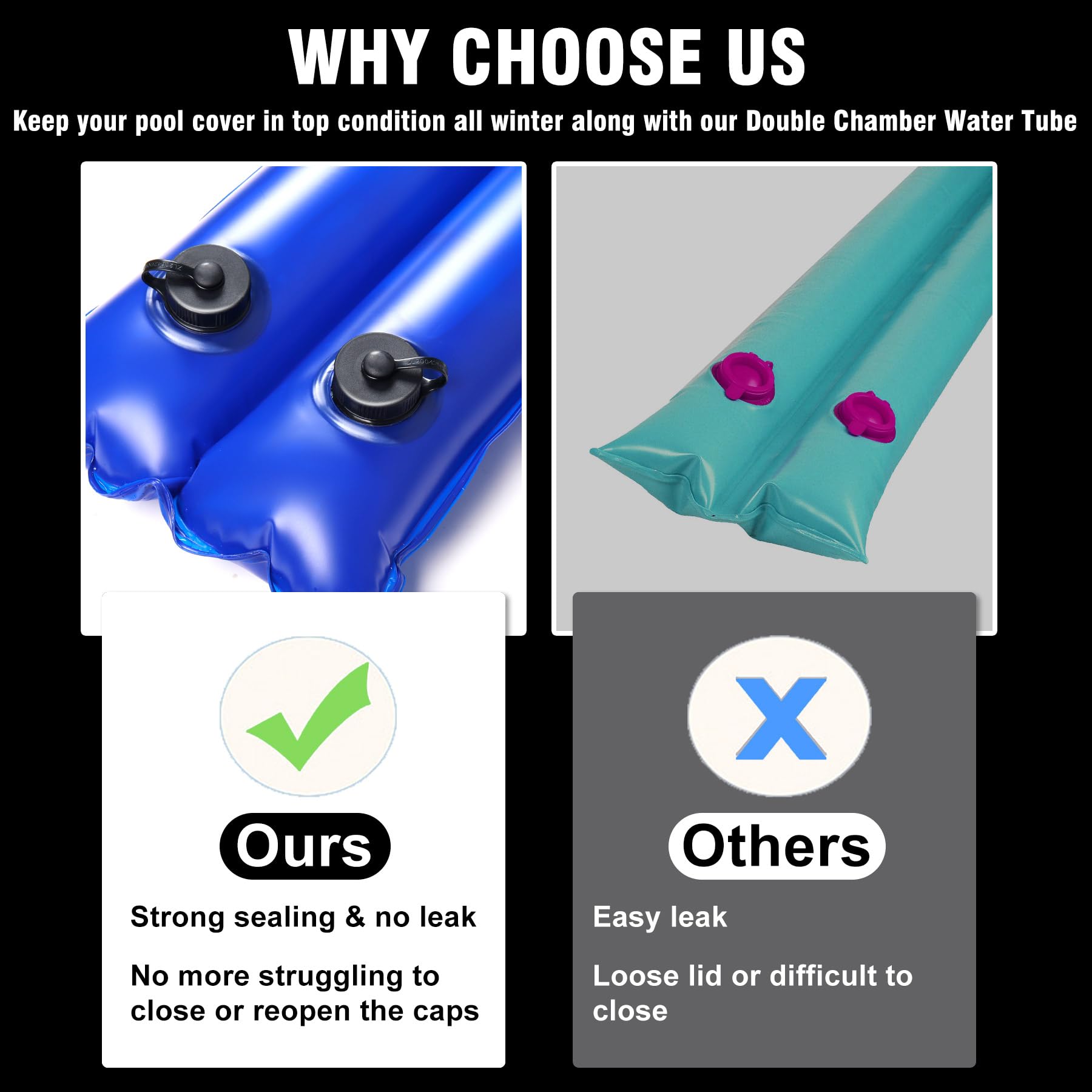 LanPool durable, cold-resistant water bags withstand freezing temperatures.