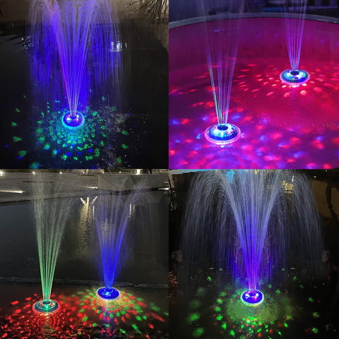 LanPool easy-to-use fountain brings color and motion to ponds.