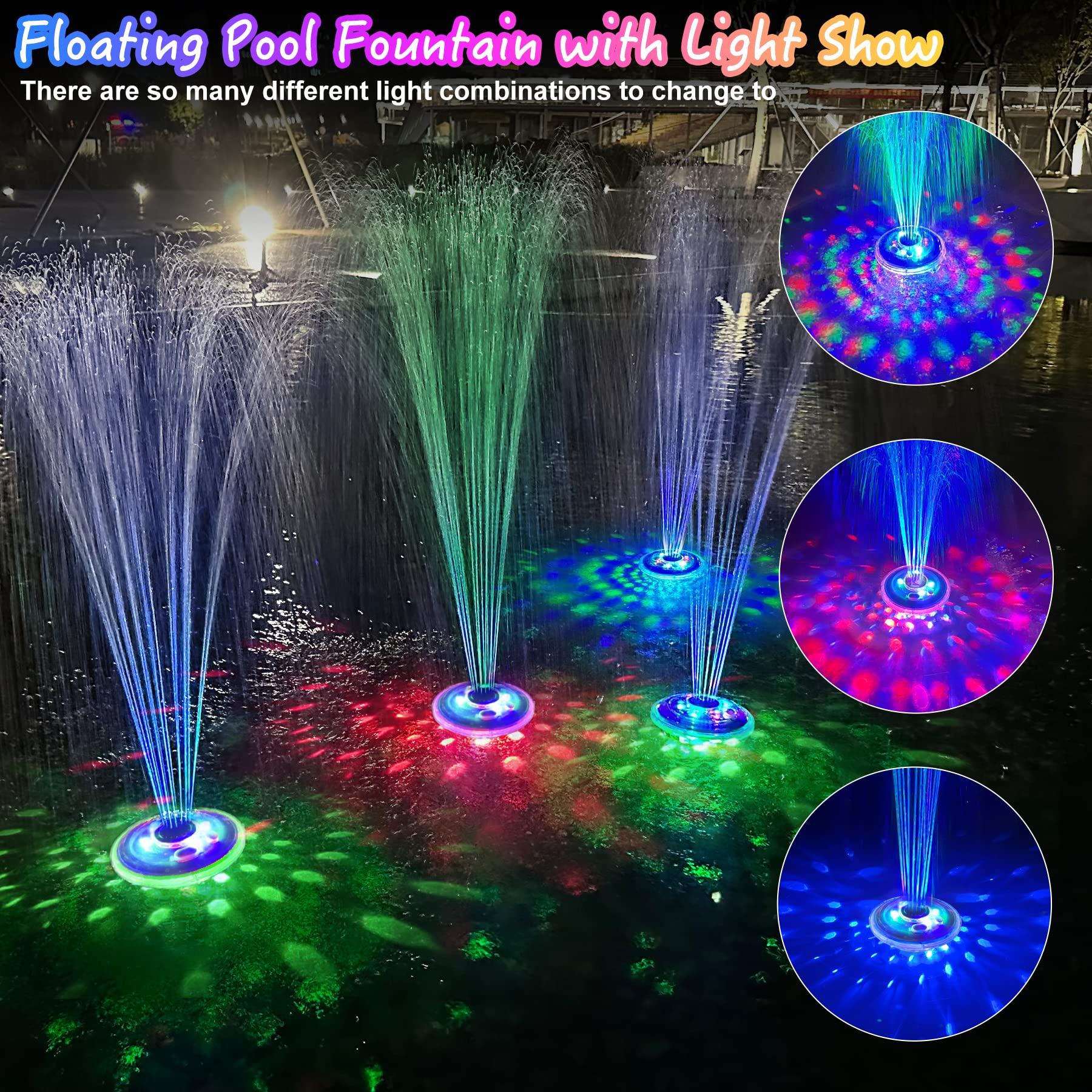 LanPool rechargeable fountain eliminates battery replacements for continuous use.