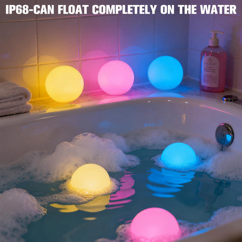 LanPool tennis-ball sized glow ball adds bright color to water surfaces