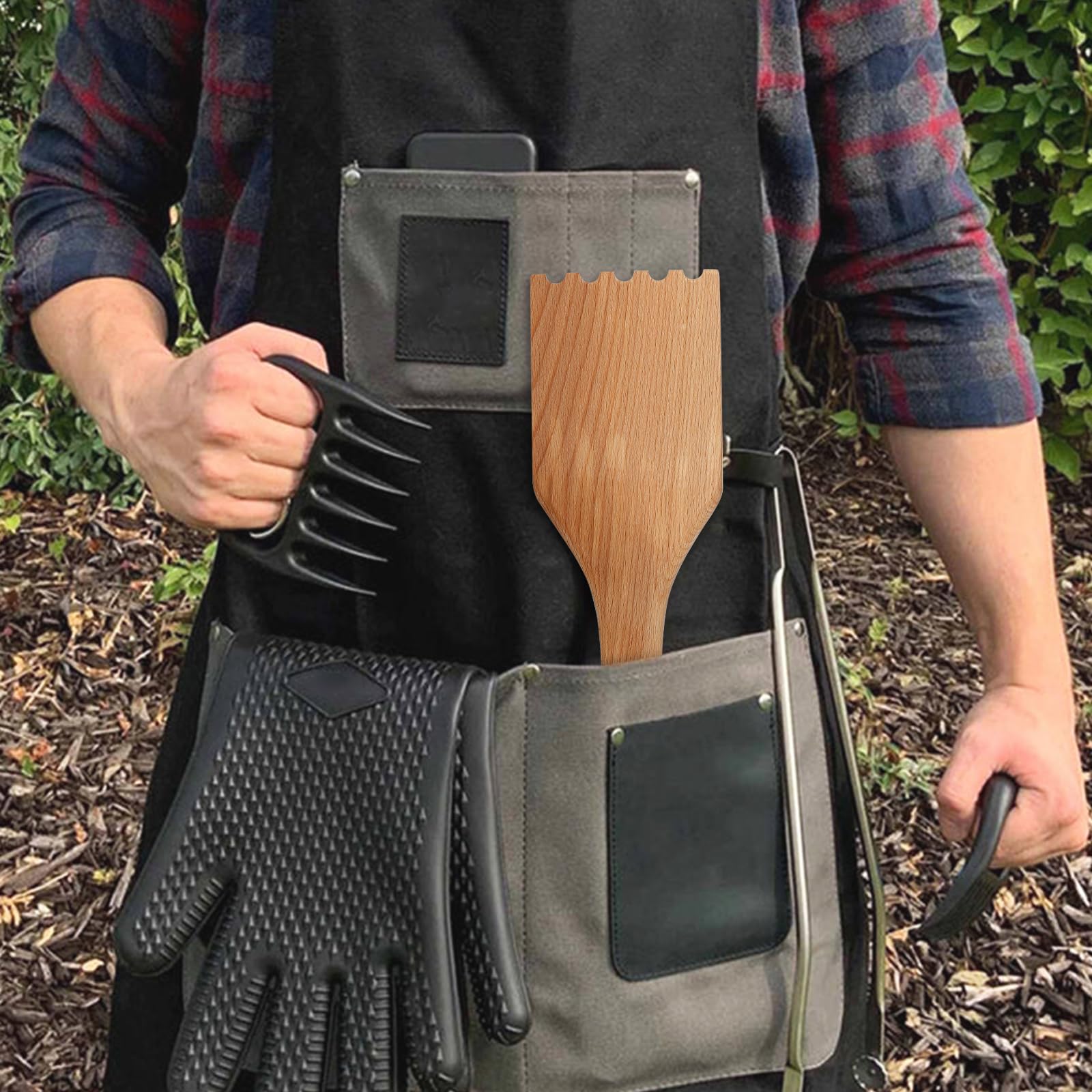 Lanpuly tool helps deepen cleaning by leaving guidance marks on hot grates.