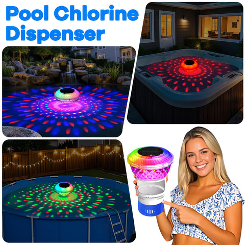 LanSuper ambient light creates decorative lighting around your pool.