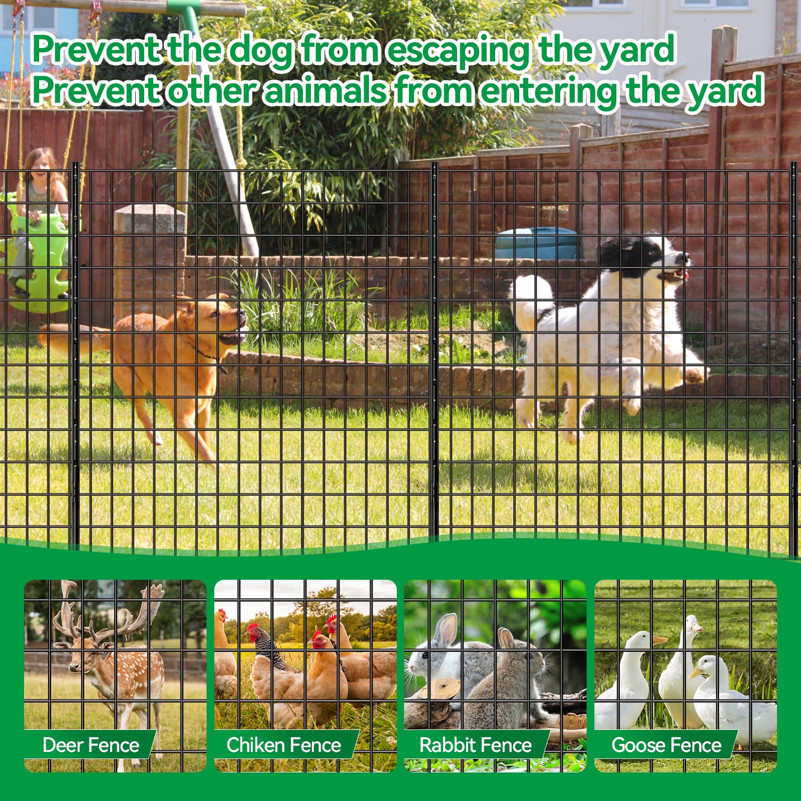 Lansybel 2x3 inch 16GA mesh supports strong garden edging.