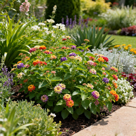 Long-lasting lantana blooms from spring to frost.