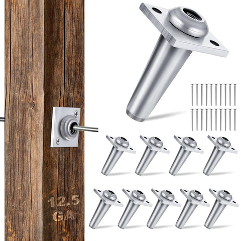 Lanties anchor wire vise packaging showing 10 vises and screws for easy garden setup