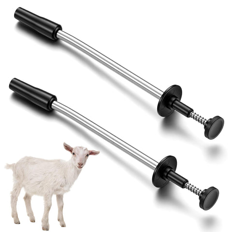 Lanties curved bolus gun with ergonomic-curve design for gentle pill delivery in small livestock