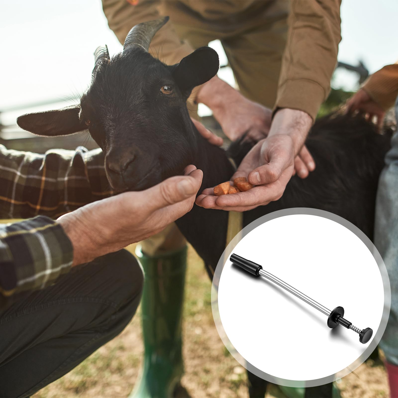 Lanties curved bolus gun one-handed-operation enables quick, controlled dosing