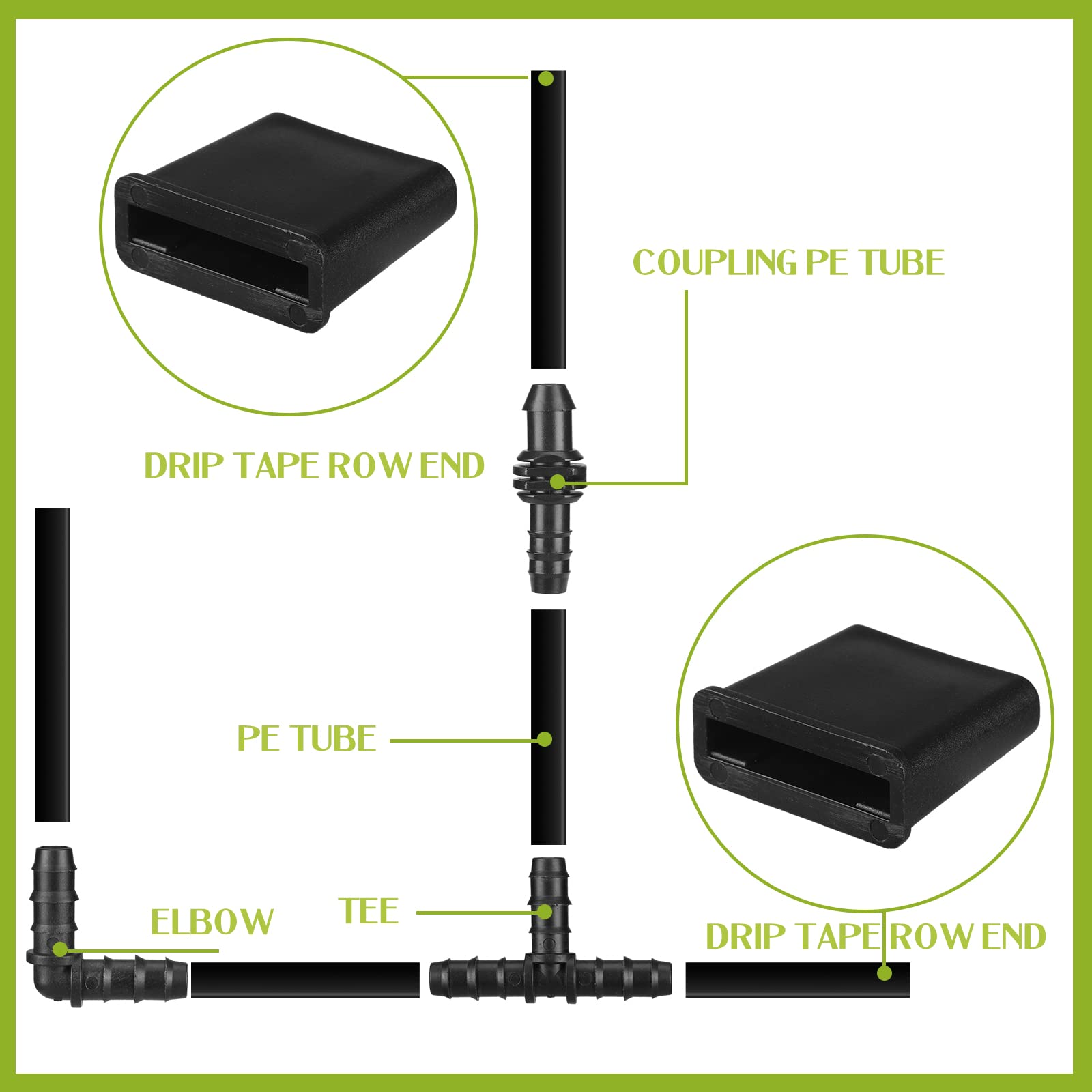 Lanties irrigation system parts suitable for lawn, farm, and orchard.