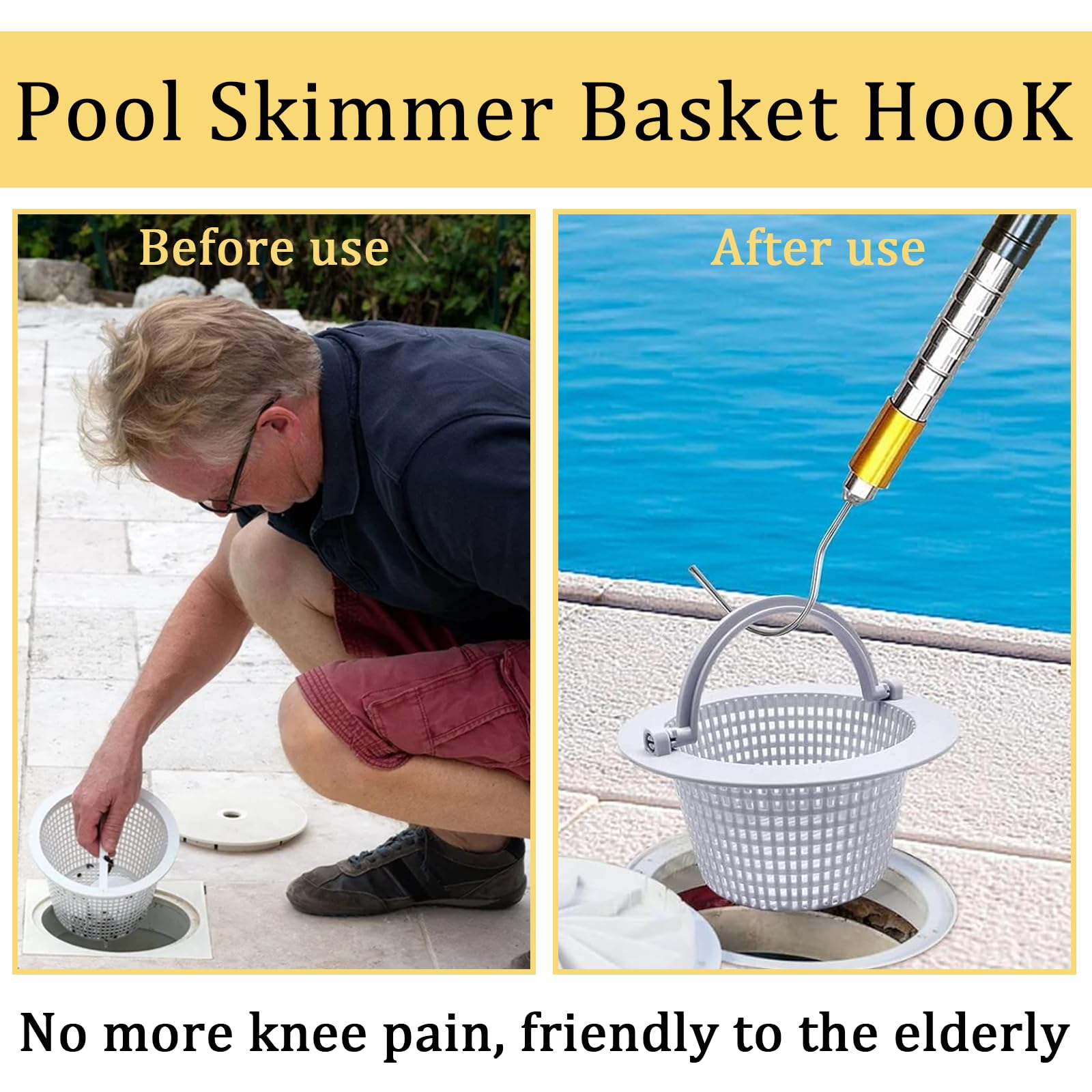 LANTONGJIANPP basket lid lifter hook enables easy lid lifting