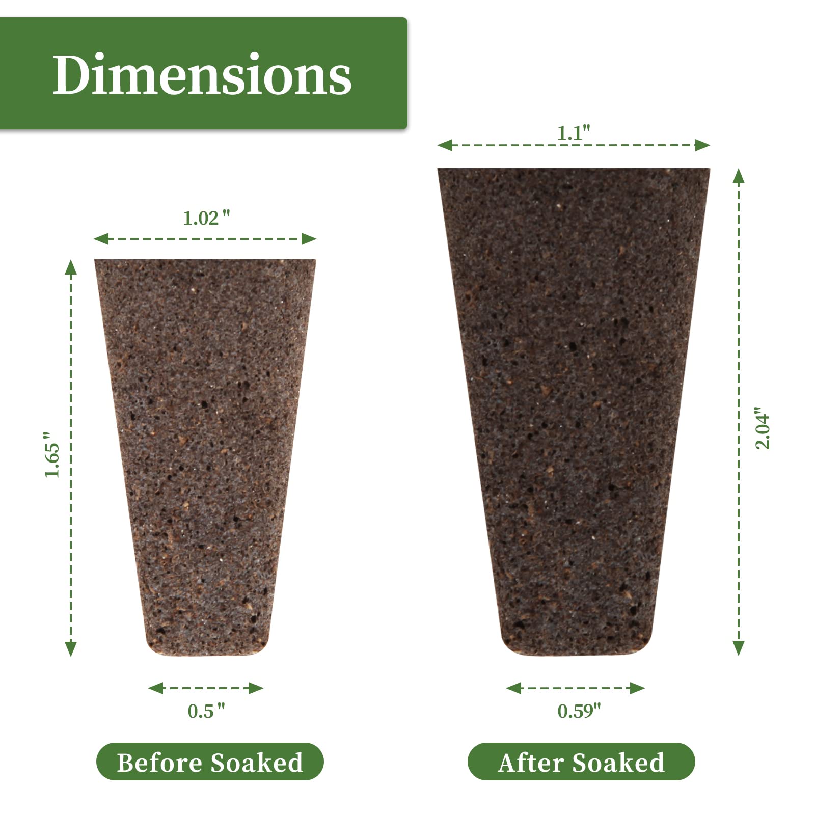 Drying-processed sponges reduce mold risk during shipping.