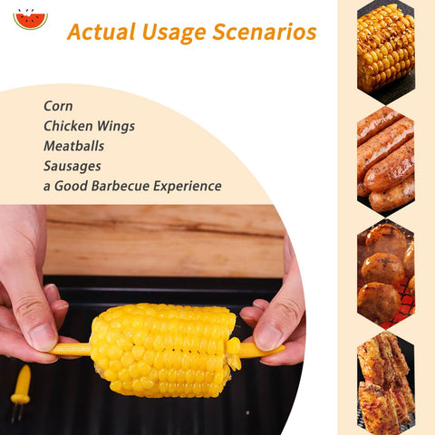 LaoChoes easy-clean corn holders simplify post-dinner cleanup.
